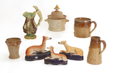 Lot 127 - Four salt glazed stoneware items