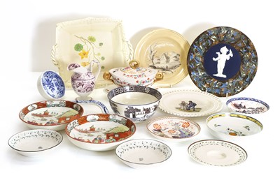 Lot 123 - A collection of English creamware and other ceramics
