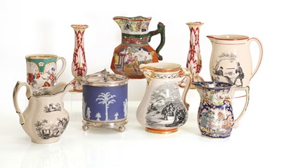 Lot 131 - A 'Royal Patriotic Jug', by Samuel Alcock & Co.