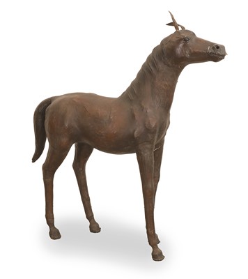 Lot 344 - A Liberty-style leather horse