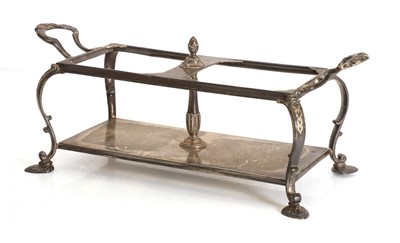 Lot 34 - A silver decanter stand