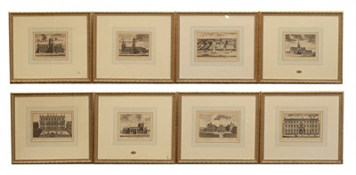 Lot 402 - A set of eight architectural engravings