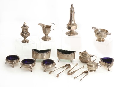 Lot 31 - A collection of silver tableware
