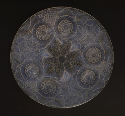 Lot 156 - A French opalescent glass charger