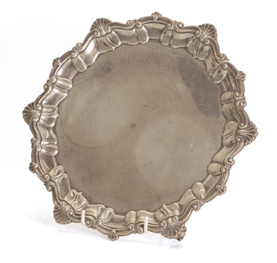 Lot 25 - A silver salver