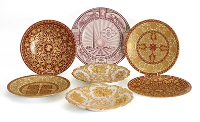 Lot 118 - Four Crown Derby cabinet plates