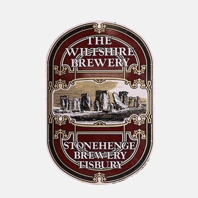 Lot 34 - A Pagan mancave Stonehenge Brewery enamel sign