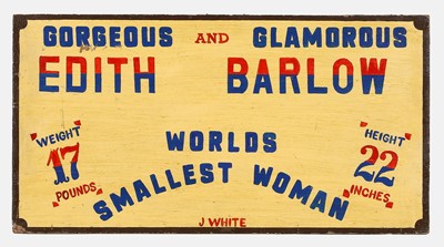Lot 94 - An unusual 'freak' advertising sign