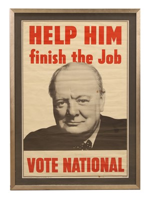 Lot 333 - A Winston Churchill campaign poster