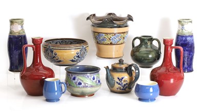Lot 112 - A collection of Doulton Lambeth and Royal Doulton stoneware items