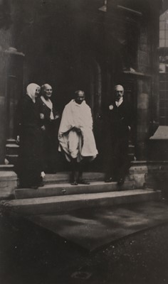 Lot 326 - A photograph of Mahatma Gandhi