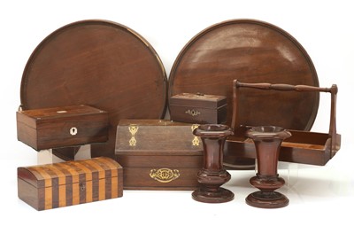 Lot 343A - A collection of workboxes and wares