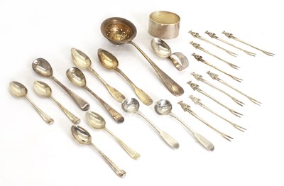 Lot 49 - A group of silver teaspoons