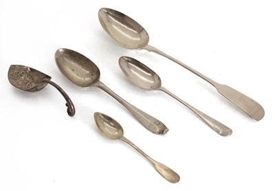Lot 47 - A group of silver spoons