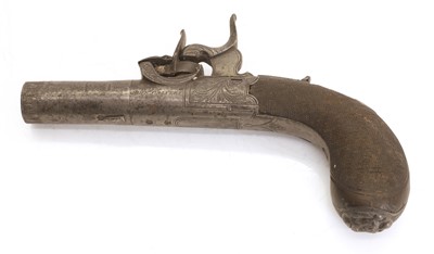 Lot 349 - A percussion cup pocket pistol