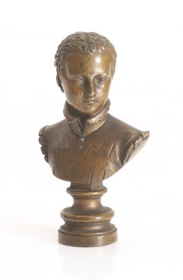 Lot 347A - A French bronze desk stamp