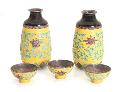 Lot 70 - A pair of Japanese porcelain sake bottles