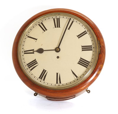 Lot 212 - A mahogany dial clock