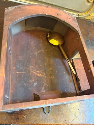 Lot 206 - A mahogany dial clock with a white dial