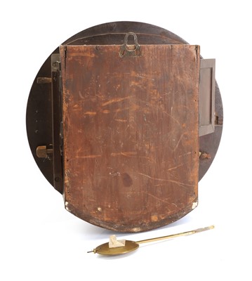 Lot 206 - A mahogany dial clock with a white dial