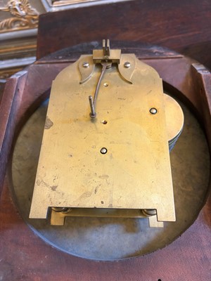 Lot 206 - A mahogany dial clock with a white dial