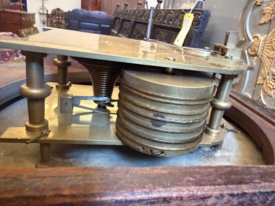 Lot 206 - A mahogany dial clock with a white dial