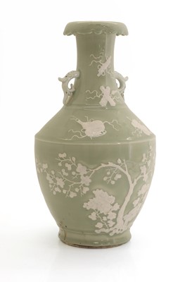 Lot 54 - A Chinese celadon glazed vase