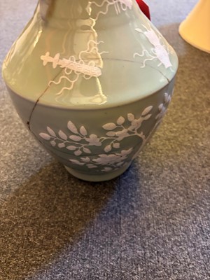 Lot 54 - A Chinese celadon glazed vase
