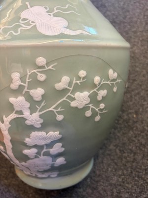 Lot 54 - A Chinese celadon glazed vase