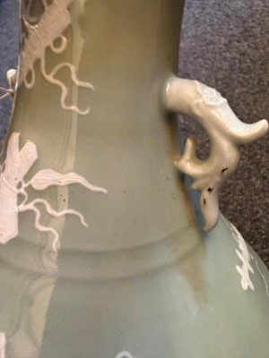 Lot 54 - A Chinese celadon glazed vase