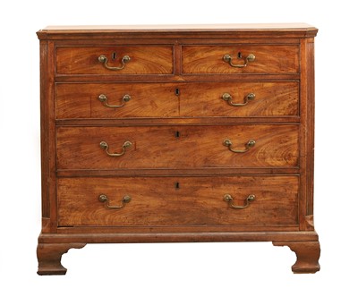 Lot 521 - A George III North Country mahogany chest of drawers