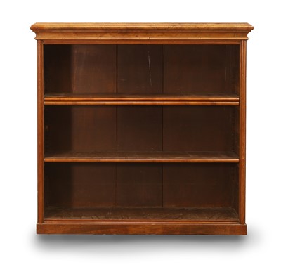 Lot 509 - A walnut open bookcase