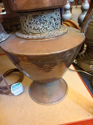 Lot 57 - A copper Tibetan ewer