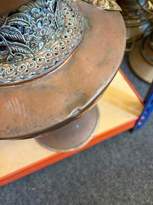Lot 57 - A copper Tibetan ewer