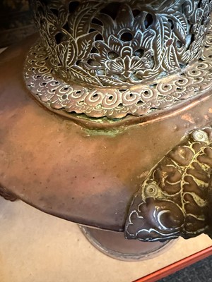 Lot 57 - A copper Tibetan ewer