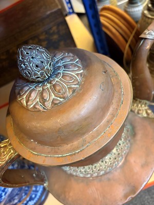 Lot 57 - A copper Tibetan ewer