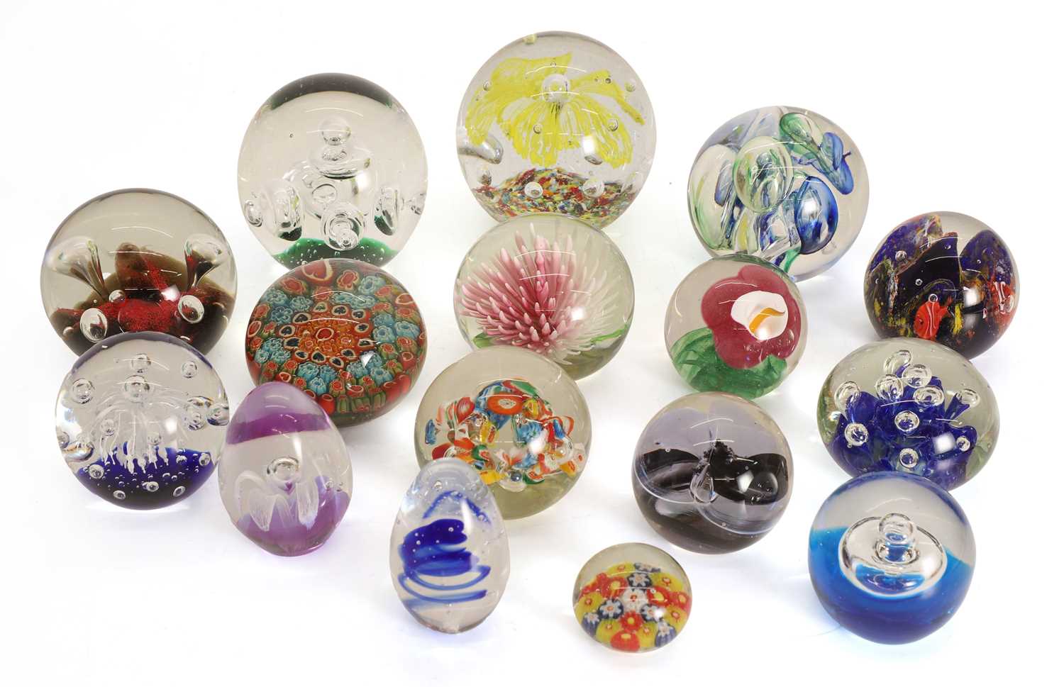 Lot 154 - A Collection of Caithness and other glass paperweights