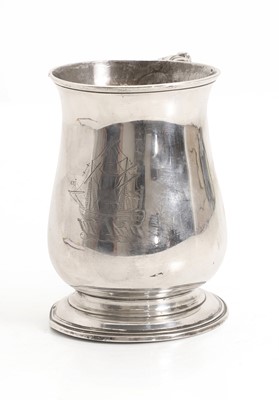 Lot 4 - A silver tankard