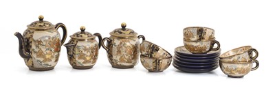 Lot 331 - A Japanese Satsuma tea service