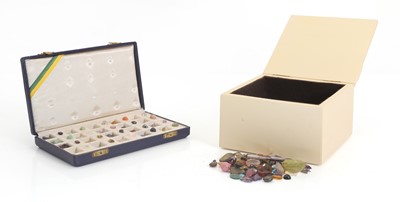 Lot 322 - A specimen box of semi precious stones