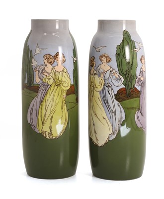 Lot 329 - A pair of Royal Doulton vases