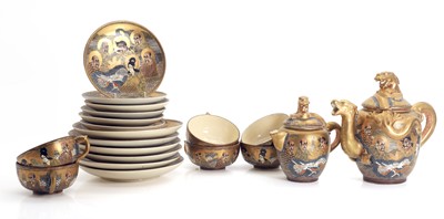 Lot 330 - A Japanese Satsuma tea service