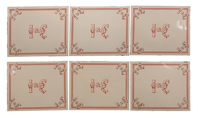 Lot 334 - A set of six enamlled India and China Tea company signs