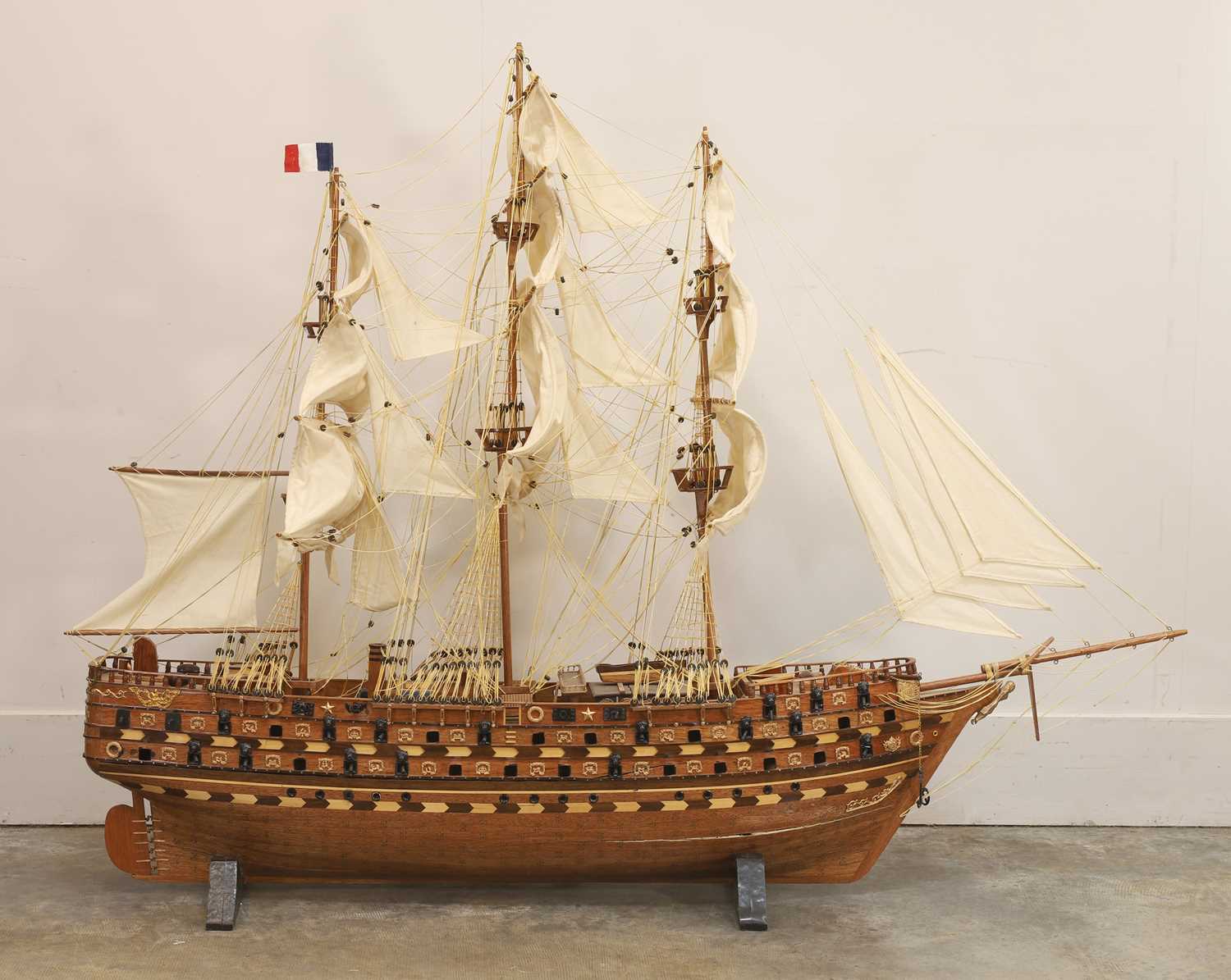 Lot 309 - A large model of a Galleon or Battleship