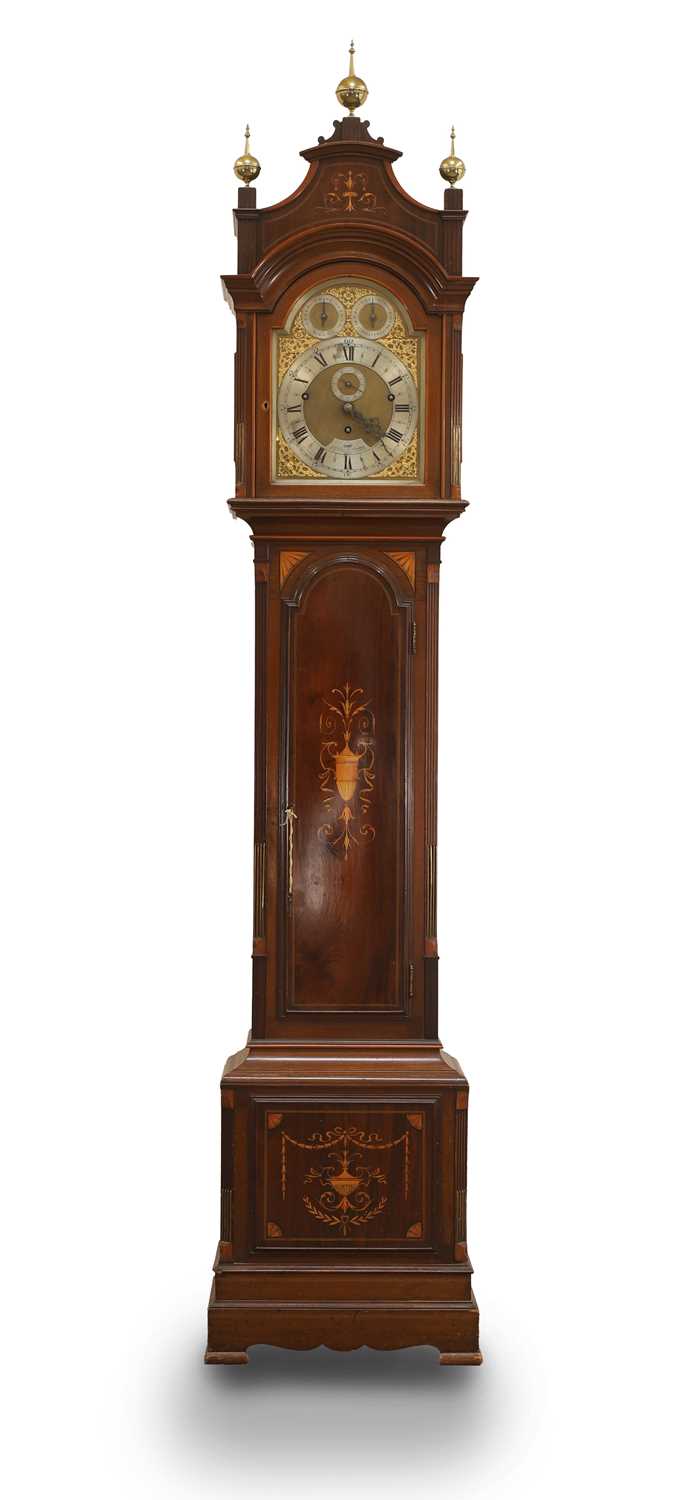 Lot 202 - An 8-day mahogany longcase clock by Dent, Royal Exchange & The Strand no.56177