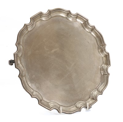 Lot 2 - A modern silver salver