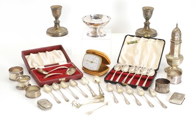 Lot 3 - A collection of silver items
