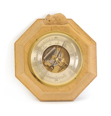 Lot 302 - An oak framed barometer