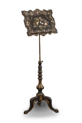 Lot 503 - Papier mache Victorian music stand