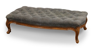 Lot 542 - An upholstered footstool